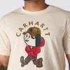 Carhartt 107051 Relaxed Fit Graphic Print T-Shirt Oat Milk Small