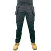 Apache Bancroft Work Trouser - Modern Slim Fit with Stretch Panels - Black - 34w Reg