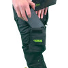 Apache Bancroft Work Trouser - Modern Slim Fit with Stretch Panels - Black - 34w Reg