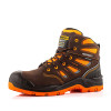 Buckler Buckbootz Buckzviz BVIZ2 Hi-Vis Waterproof Safety Work Boot Brown / Orange Size 11