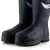 BuckBootz BBZ9000 Neoprene Hi Vis Safety Wellington Boots Black Size 7