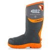 BuckBootz BBZ9000 Neoprene Hi Vis Safety Wellington Boots Grey / Orange Size 11
