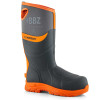 BuckBootz BBZ9000 Neoprene Hi Vis Safety Wellington Boots Grey / Orange Size 11