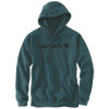 Carhartt Sweatshirt Hoodie Logo Graphic - Midweight - Loose Fit in Greenstone main image