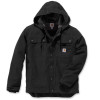 Carhartt Bartlett Washed Duck Sherpa Lined Utility Jacket Black Medium