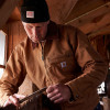 Carhartt 103828 Men's Detroit Jacket Warm Blanket Lined Coat Brown Small