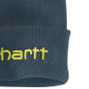 Carhartt 104068 Knit Insulated Beanie Hat with Graphic Logo Night Blue