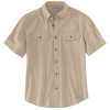 Carhartt 104369 Loose Fit Chambray Short Sleeve Shirt Dark Tan Chambray Medium