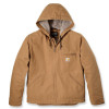 Carhartt 104392 Coat Relaxed Fit Duck Sherpa Lined Hooded Jacket Brown Size Small