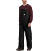 Carhartt 104393 Loose Fit Firm Duck Insulated Bib Overall Black Medium