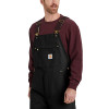 Carhartt 104393 Loose Fit Firm Duck Insulated Bib Overall Black Medium
