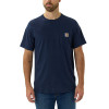 Carhartt TK4616 Force Plain T-shirt with Chest Pocket Navy Large