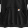 Carhartt 105294 Loose Fit Quarter Zip Sweatshirt with Kangaroo Pockets Black 2XL