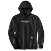 Carhartt 105569 Force Relaxed Fit Lightweight Hoodie Chest Logo in Black XL