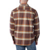 Carhartt 105945 Rugged Flex Flannel Long Sleeve Plaid Shirt - Chestnut Small