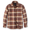 Carhartt 105945 Rugged Flex Flannel Long Sleeve Plaid Shirt - Chestnut Large