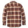 Carhartt 105945 Rugged Flex Flannel Long Sleeve Plaid Shirt - Chestnut Large