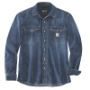 Carhartt 106429 Montana Denim Relaxed Long Sleeve Shirt Large