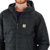 Carhartt 106543 Lightweight Rain Defender Insulated Hooded Jacket Black Large
