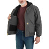 Carhartt 106673 Loose Fit Firm Duck Insulated Flannel Lined Active Jacket in Gravel Small