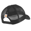 Carhartt 106738 Rugged Flex Twill Mesh-Back Truckers Cap Script Patch Black