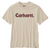 Carhartt 107046 Relaxed Fit Irvine Graphic Logo T-Shirt Oat Milk Medium