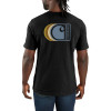 Carhartt 107048 Core Graphic Logo T-Shirt Black Size Large