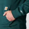 Carhartt 107064 Force Sweatshirt Hoodie with Carhartt Logo Teal Heather Large