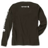 Carhartt Long Sleeve Logo T-shirt - Relaxed Fit - Peat Small