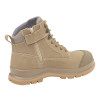 Carhartt F702923 Detroit Safety Work Boots with Side Zip Dark Khaki - 6" Mid Height EU40 - UK6.5