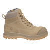 Carhartt F702923 Detroit Safety Work Boots with Side Zip Dark Khaki - 6" Mid Height EU40 - UK6.5