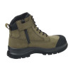 Carhartt F702923 Detroit Safety Work Boots with Side Zip Moss - 6" Mid Height EU44 - UK10