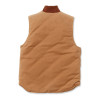 Carhartt 106676 V01 Duck Vest Insulated Gilet Bodywarmer Brown Size Small