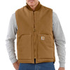 Carhartt 106676 V01 Duck Vest Insulated Gilet Bodywarmer Brown Size Small