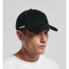 Double Cross Intent Premium Curved Peak 100% Cotton Cap in Black