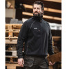 Scruffs Delta Sweatshirt Full Zip Fleece Jacket - Black- XL