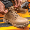 Dewalt Alpine Lightweight Leather Safety Work Boots Stone Size UK 6