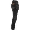 Dewalt Harrison Work Trouser - Stretch - Holster Pockets - Black & Grey - 32w Reg Leg