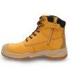 Dewalt Jamestown Safety Boots - Side Zip and Lace Open - Tan - Size 9