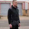 JCB Padded Black / Grey Gilet - Bodywarmer