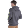 Carhartt K288 Hoodie with Logo Print on Sleeve Midweight Sweatshirt in Carbon Heather XS