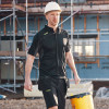 Apache Langley Polo Shirt - Pro Stretch Interlock Fabric - Black / Grey - Large