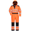Portwest Premium PW3 Hi-Vis Winter Coverall - Orange / Black - Medium