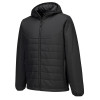 Portwest S608 Professional Hooded Insulated Baffle Jacket Black Large