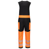 Portwest T150 PW3 Hi Vis Waterproof Rain Salopettes Trousers Orange / Black Large