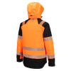 Portwest T160 PW3 Hi Performance Hi Vis Waterproof Winter Jacket Orange / Black Large
