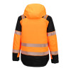 Portwest T160 PW3 Hi Performance Hi Vis Waterproof Winter Jacket Orange / Black Large
