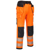 Portwest PW3 Pro Hi Vis Holster Work Trouser - Orange / Black - 32w Reg / Tall