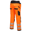 Portwest PW3 Pro Hi Vis Holster Work Trouser - Orange / Black - 32w Reg / Tall