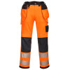 Portwest PW3 Pro Hi Vis Holster Work Trouser - Orange / Black - 32w Reg / Tall